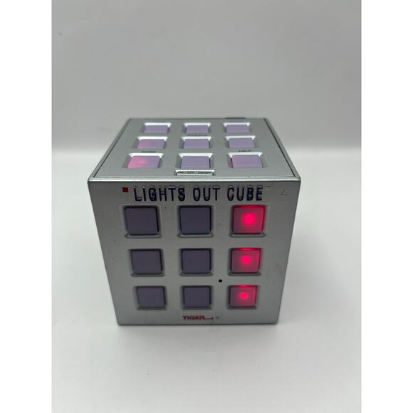 Vintage "Lights Out Cube" by Tiger Electronics (1997) Puzzle Game - USED - Picture 7 of 7